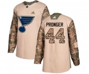 Youth Adidas St. Louis Blues #44 Chris Pronger Authentic Camo Veterans Day Practice NHL Jersey