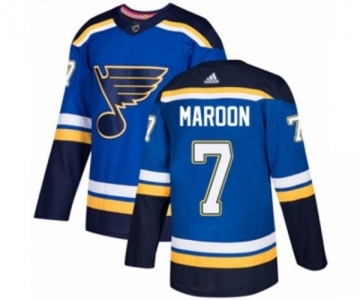 Youth Adidas St. Louis Blues #7 Patrick Maroon Authentic Royal Blue Home NHL Jersey