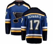 Youth St. Louis Blues #17 Jaden Schwartz Fanatics Branded Royal Blue Home Breakaway NHL Jersey