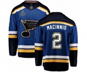 Youth St. Louis Blues #2 Al Macinnis Fanatics Branded Royal Blue Home Breakaway 2019 Stanley Cup Champions Hockey Jersey