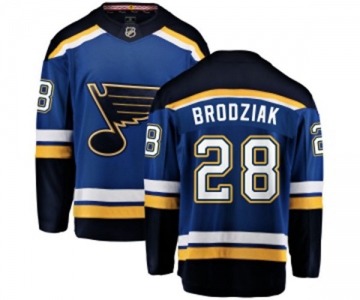 Youth St. Louis Blues #28 Kyle Brodziak Fanatics Branded Royal Blue Home Breakaway NHL Jersey - 副本