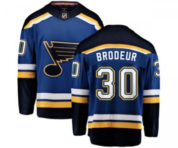 Youth St. Louis Blues #30 Martin Brodeur Fanatics Branded Royal Blue Home Breakaway NHL Jersey