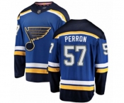 Youth St. Louis Blues #57 David Perron Fanatics Branded Royal Blue Home Breakaway NHL Jersey