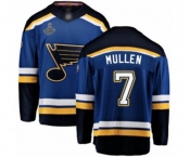 Youth St. Louis Blues #7 Joe Mullen Fanatics Branded Royal Blue Home Breakaway 2019 Stanley Cup Champions Hockey Jersey