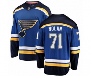 Youth St. Louis Blues #71 Jordan Nolan Fanatics Branded Royal Blue Home Breakaway NHL Jersey