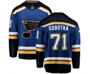 Youth St. Louis Blues #71 Vladimir Sobotka Fanatics Branded Royal Blue Home Breakaway NHL Jersey