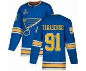 Youth St. Louis Blues #91 Vladimir Tarasenko Authentic Navy Blue Alternate 2019 Stanley Cup Champions Hockey Jersey