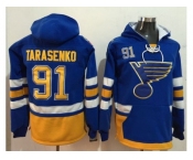 St. Louis Blues #91 Vladimir Tarasenko Light Blue Name & Number Pullover NHL Hoodie