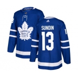 Adidas Toronto Maple Leafs #13 Mats Sundin Premier Royal Blue Home NHL Jersey