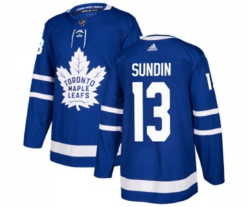 Adidas Toronto Maple Leafs #13 Mats Sundin Premier Royal Blue Home NHL Jersey