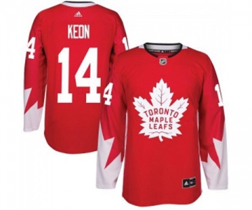 Adidas Toronto Maple Leafs #14 Dave Keon Authentic Red Alternate NHL Jersey