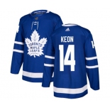 Adidas Toronto Maple Leafs #14 Dave Keon Authentic Royal Blue Home NHL Jersey