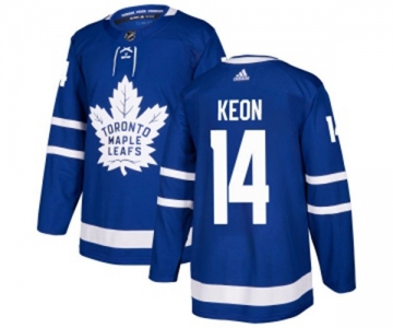 Adidas Toronto Maple Leafs #14 Dave Keon Authentic Royal Blue Home NHL Jersey