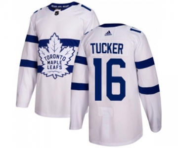 Adidas Toronto Maple Leafs #16 Darcy Tucker Authentic White 2018 Stadium Series NHL Jersey