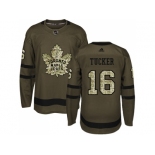 Adidas Toronto Maple Leafs #16 Darcy Tucker Green Salute to Service Stitched NHL Jersey