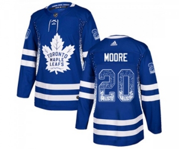 Adidas Toronto Maple Leafs #20 Dominic Moore Authentic Blue Drift Fashion NHL Jersey