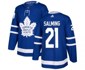 Adidas Toronto Maple Leafs #21 Borje Salming Premier Royal Blue Home NHL Jersey