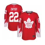 Adidas Toronto Maple Leafs #22 Nikita Zaitsev Authentic Red Alternate NHL Jersey