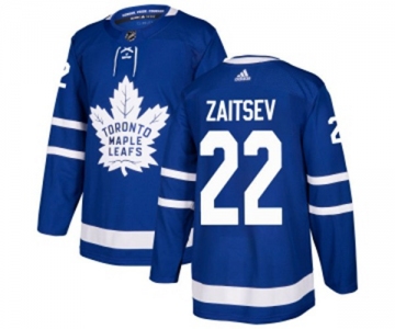 Adidas Toronto Maple Leafs #22 Nikita Zaitsev Authentic Royal Blue Home NHL Jersey