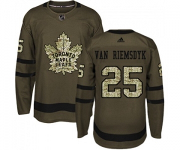 Adidas Toronto Maple Leafs #25 James Van Riemsdyk Authentic Green Salute to Service NHL Jersey