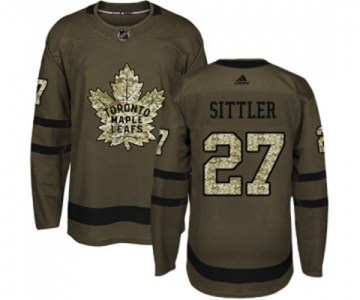 Adidas Toronto Maple Leafs #27 Darryl Sittler Authentic Green Salute to Service NHL Jersey