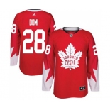 Adidas Toronto Maple Leafs #28 Tie Domi Authentic Red Alternate NHL Jersey