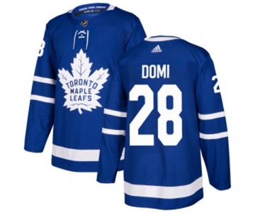 Adidas Toronto Maple Leafs #28 Tie Domi Premier Royal Blue Home NHL Jersey