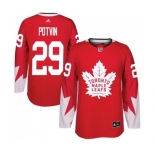 Adidas Toronto Maple Leafs #29 Felix Potvin Authentic Red Alternate NHL Jersey