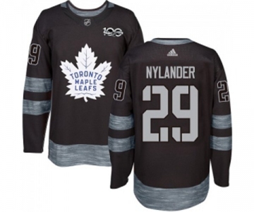 Adidas Toronto Maple Leafs #29 William Nylander Authentic Black 1917-2017 100th Anniversary NHL Jersey