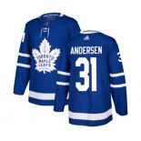 Adidas Toronto Maple Leafs #31 Frederik Andersen Premier Royal Blue Home NHL Jersey