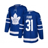 Adidas Toronto Maple Leafs #31 Grant Fuhr Authentic Royal Blue Home NHL Jersey