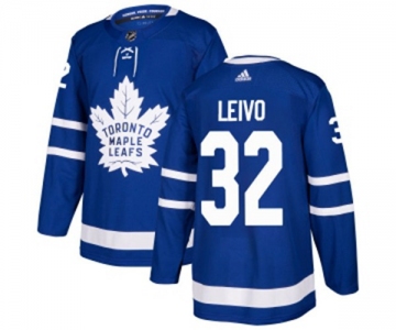 Adidas Toronto Maple Leafs #32 Josh Leivo Authentic Royal Blue Home NHL Jersey