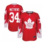 Adidas Toronto Maple Leafs #34 Auston Matthews Premier Red Alternate NHL Jersey