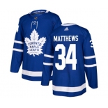 Adidas Toronto Maple Leafs #34 Auston Matthews Premier Royal Blue Home NHL Jersey