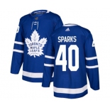 Adidas Toronto Maple Leafs #40 Garret Sparks Authentic Royal Blue Home NHL Jersey