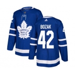 Adidas Toronto Maple Leafs #42 Tyler Bozak Premier Royal Blue Home NHL Jersey