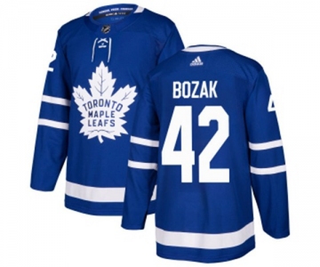 Adidas Toronto Maple Leafs #42 Tyler Bozak Premier Royal Blue Home NHL Jersey