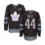 Adidas Toronto Maple Leafs #44 Morgan Rielly Authentic Black 1917-2017 100th Anniversary NHL Jersey