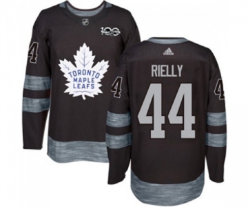 Adidas Toronto Maple Leafs #44 Morgan Rielly Authentic Black 1917-2017 100th Anniversary NHL Jersey