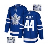 Adidas Toronto Maple Leafs #44 Morgan Rielly Authentic Royal Blue Fashion Gold NHL Jersey