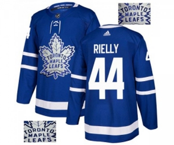 Adidas Toronto Maple Leafs #44 Morgan Rielly Authentic Royal Blue Fashion Gold NHL Jersey