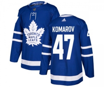 Adidas Toronto Maple Leafs #47 Leo Komarov Premier Royal Blue Home NHL Jersey