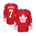 Adidas Toronto Maple Leafs #7 Lanny McDonald Authentic Red Alternate NHL Jersey