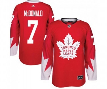 Adidas Toronto Maple Leafs #7 Lanny McDonald Premier Red Alternate NHL Jersey