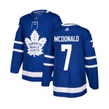 Adidas Toronto Maple Leafs #7 Lanny McDonald Premier Royal Blue Home NHL Jersey