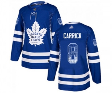 Adidas Toronto Maple Leafs #8 Connor Carrick Authentic Blue Drift Fashion NHL Jersey