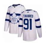 Adidas Toronto Maple Leafs #91 John Tavares Authentic White 2018 Stadium Series NHL Jersey