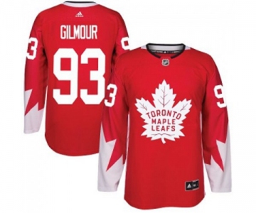 Adidas Toronto Maple Leafs #93 Doug Gilmour Authentic Red Alternate NHL Jersey