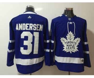 Maple Leafs #31 Frederik Andersen Blue Home Stitched Hockey Jersey