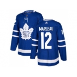 Men Adidas Toronto Maple Leafs #12 Patrick Marleau Blue Home Authentic Stitched NHL Jersey